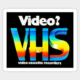 Vintage VHS Logo Design Sticker